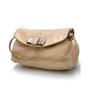 Chloe Mini Leather Ribbon Shoulder Baguette Bag